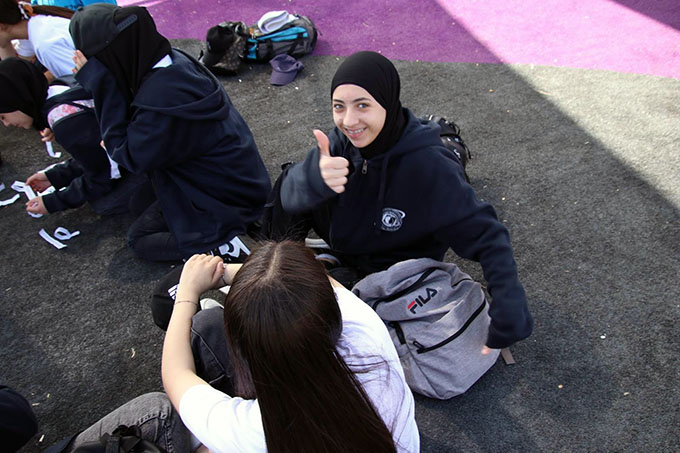 طلّاب طبقة الثوامن من اعدادية دار التربية والعلوم بجولة استكشافية لمعالم جلجولية 